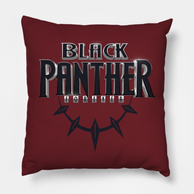 Black Panther Forever Tribute Pillow by GLStyleDesigns