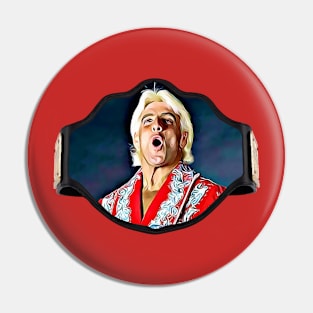 Nature Boy Championship Wrestling Belt Pin