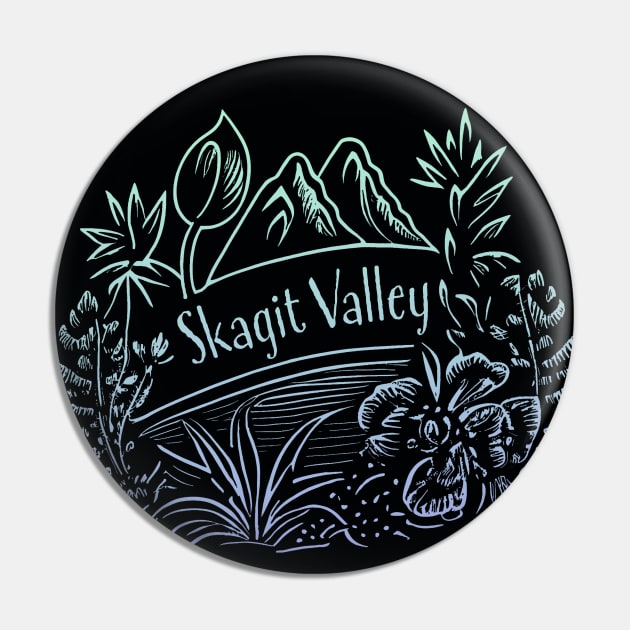 Skagit Valley Washington Souvenir Tulip Gardeners Floral Pin by Pine Hill Goods