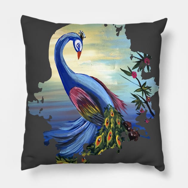 Peacock Life Pillow by adamzworld