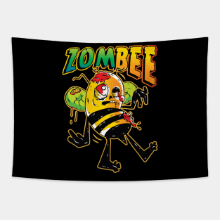 Fun Zombee Graphic for Kids and Adults Tapestry