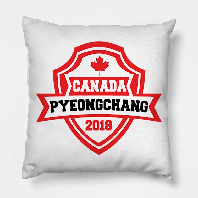 Team Canada Pyeongchang 2018 Pillow by OffesniveLine