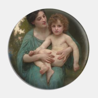 The Younger Brother by William-Adolphe Bouguereau Pin