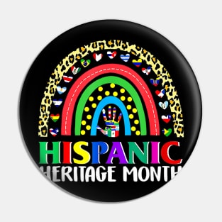 Hispanic Heritage Month Spanish Rainbow Pin