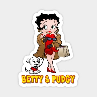 Betty & Pudgy Magnet