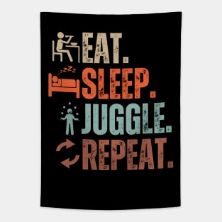 Eat Sleep Juggle Repeat Tapestry