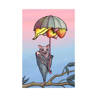 Cute Fruit Bat with Umbrella Fruit Basket T-Shirt