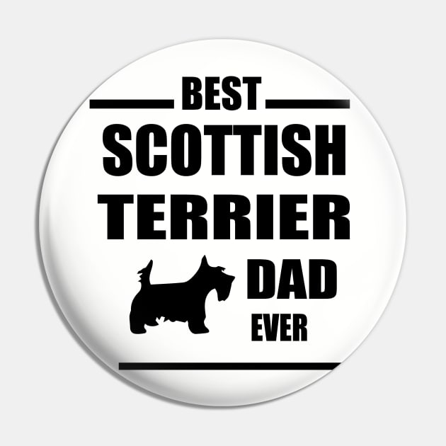 Scottish Terrier Dad Pin by spantshirt