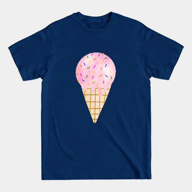 Pink Ice Cream Cone - Ice Cream - T-Shirt