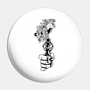 Pew Pew Handgun Pistol Pin