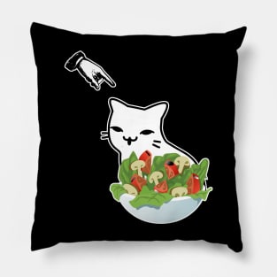 Yelling at Dinner Table Confused Cat Meme Funny Internet Pillow