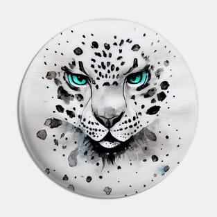 Snow Leopard Pin