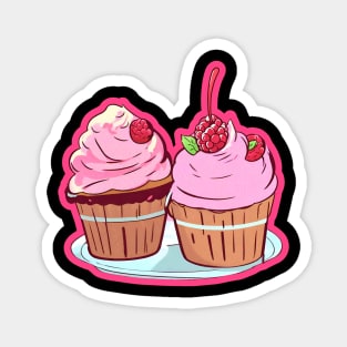 Raspberry Sorbet Lovers Magnet