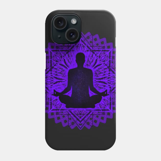 Meditation - Sacred Geometry Phone Case by ddtk