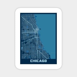 Chicago - Illinois Peace City Map Magnet