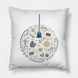 Christmas ornament Scandinavian Pillow