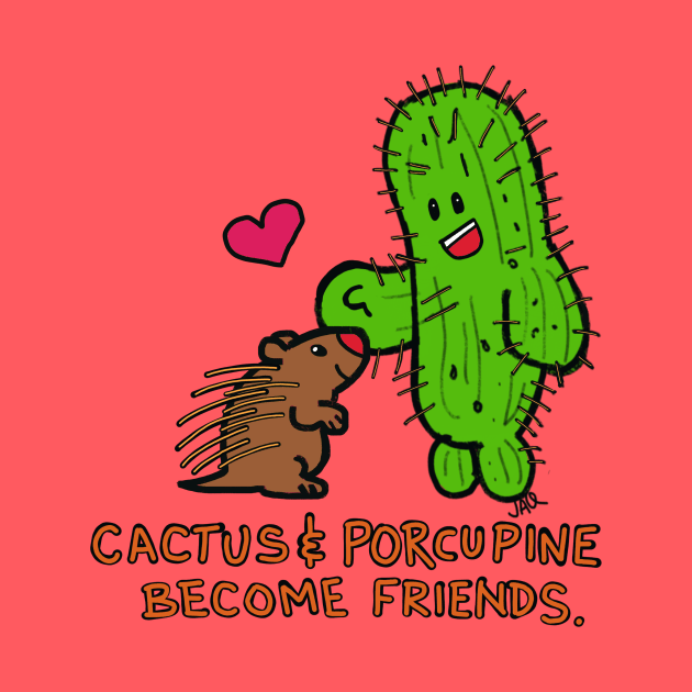 Cactus and Porcupine become Friends by wolfmanjaq