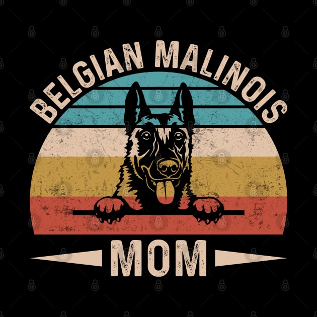 Retro Belgian Malinois Mom by  Big Foot Shirt Shop