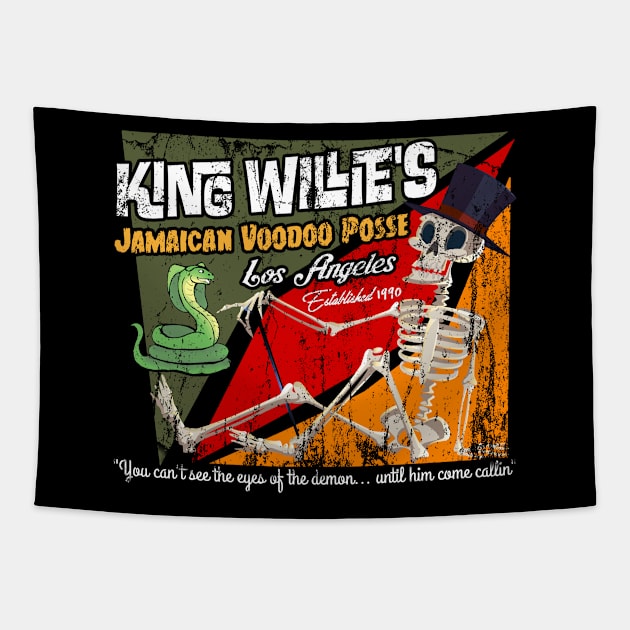 King Willie's Voodoo Posse, distressed Tapestry by hauntedjack