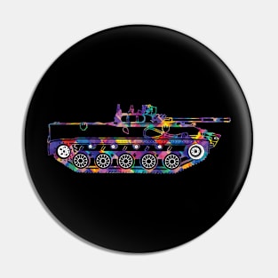 BMD4 amphibious infantry fighting vehicle tank Pop Art Pin