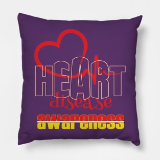 Heart disease awareness month Pillow