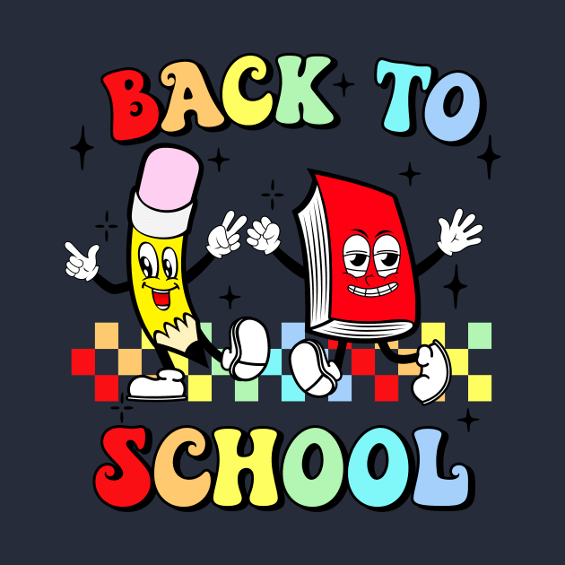 Back To School With  Fun Retro Look by maryhiroseartworks