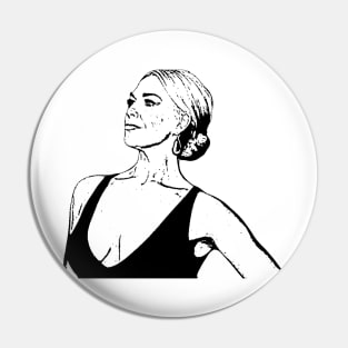 Hannah Waddingham Outline Pin