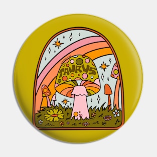 Taurus Mushroom Pin