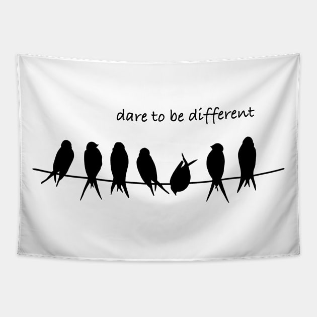 Dare to be different Tapestry by Smoky Lemon