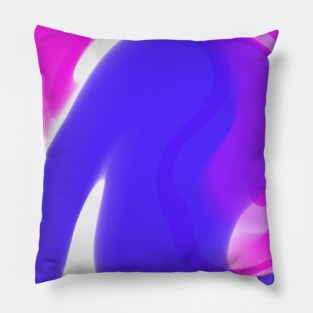 Pink purple fluid paint art design Pillow