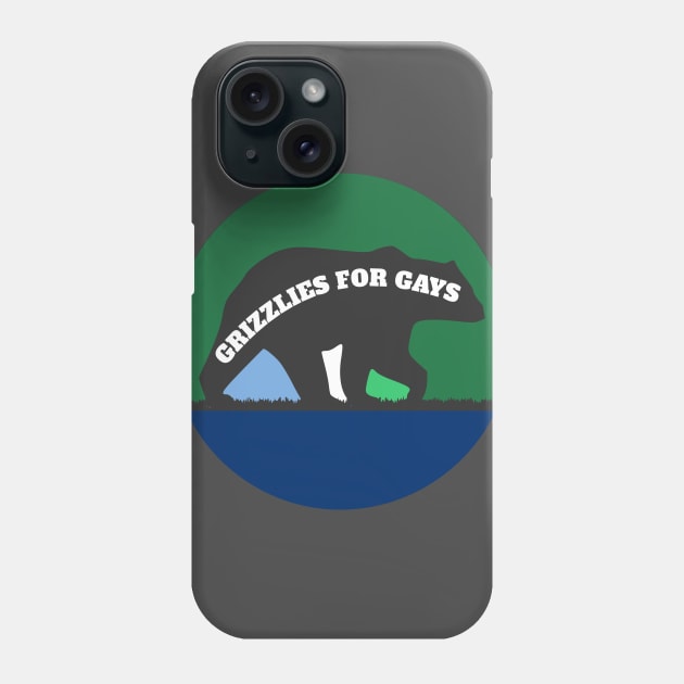 Grizzlies For Gays Phone Case by nonbeenarydesigns