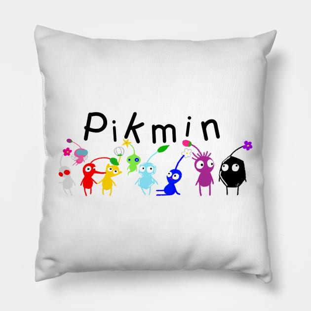 Pikmins Pillow by Inktopodes