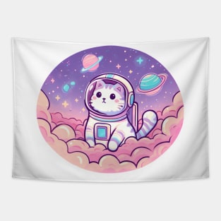 Cosmic Kitty Odyssey Tapestry