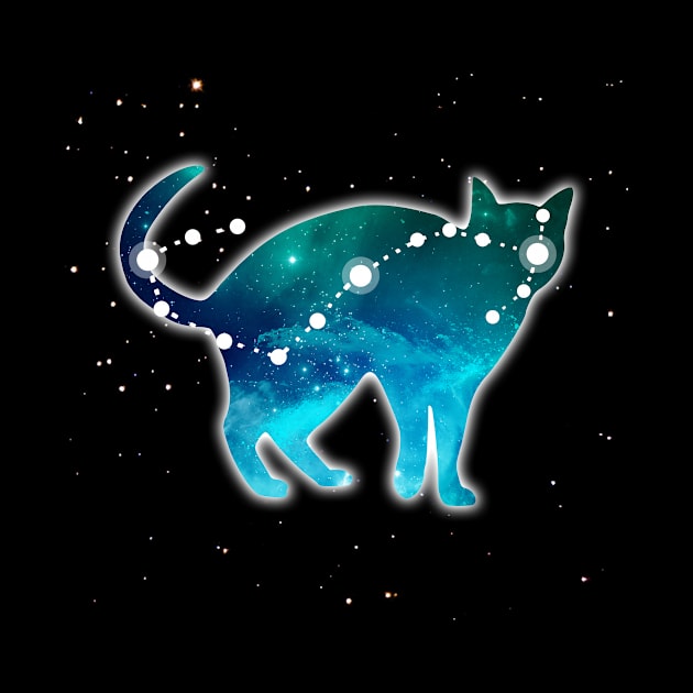 Scorpio Zodiac Sign Astrology Constellation Cat Lover Pet T-Shirt by flytogs