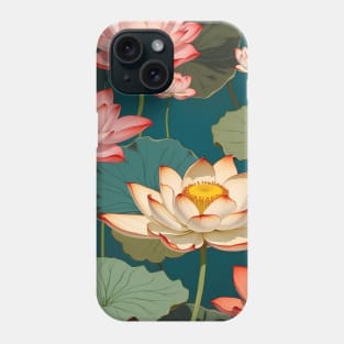 Lotus Flower Pattern Design Phone Case