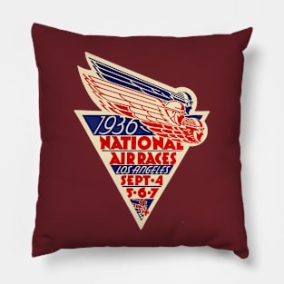 National Air Races, Los Angeles, 1936 Pillow