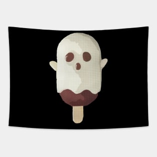 Halloween Cute Ghost Popsicle Candy Icecream Tapestry