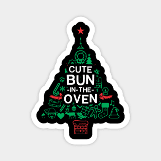 Cute Bun In The Oven - Christmas Gift Magnet