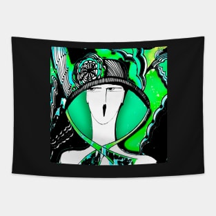 ART DECO SUMMER HAT Tapestry