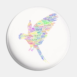 Parrot Bird Free Wildlife Text Word Cloud Pin