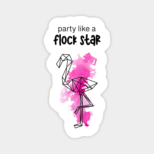 Party like a flock star! Magnet by RosanneCreates