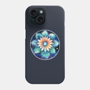 Galaxy Flower Mandala Circle Design Phone Case