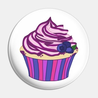 Blueberry Cupcake Pin