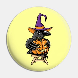 Witchy Raven Pin