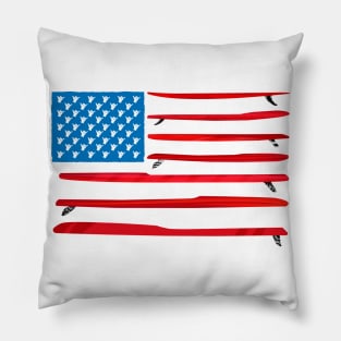 USA Stand-Up paddleboard Surf Shaka Flag Pillow