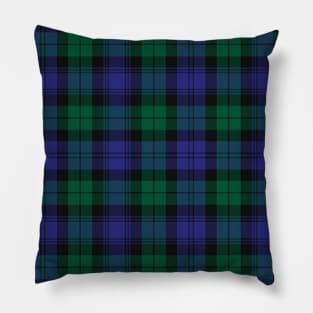 Blackwatch Modern Plaid Tartan Scottish Pillow