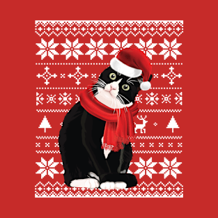 Meowy Xmas- Cat Ugly Christmas T-Shirt