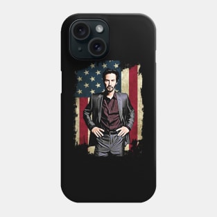 Flag america main character movie gift for fans Phone Case