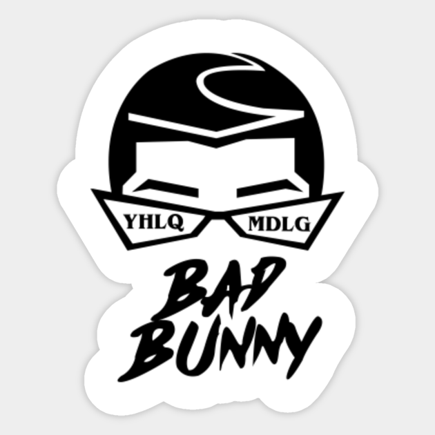 Bad Bunny Yhlqmdlg Bad Bunny Sticker Teepublic Au Bad bunny yhlqmdlg album review and portrait drawing. teepublic
