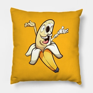 Skeleton banana Pillow